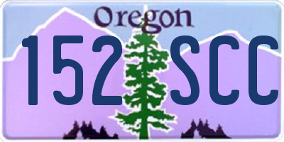 OR license plate 152SCC