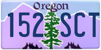 OR license plate 152SCT