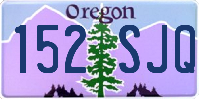 OR license plate 152SJQ