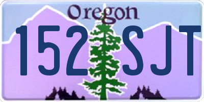 OR license plate 152SJT