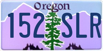 OR license plate 152SLR