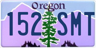 OR license plate 152SMT