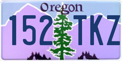 OR license plate 152TKZ