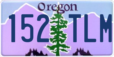 OR license plate 152TLM