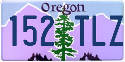 OR license plate 152TLZ