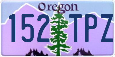 OR license plate 152TPZ