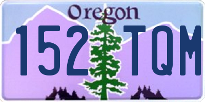 OR license plate 152TQM