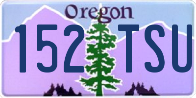 OR license plate 152TSU