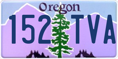 OR license plate 152TVA