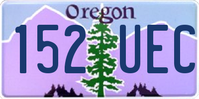 OR license plate 152UEC