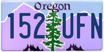 OR license plate 152UFN