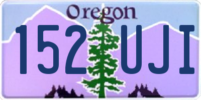 OR license plate 152UJI