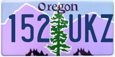 OR license plate 152UKZ