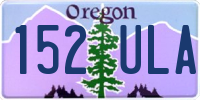 OR license plate 152ULA