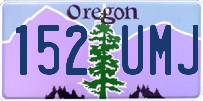 OR license plate 152UMJ