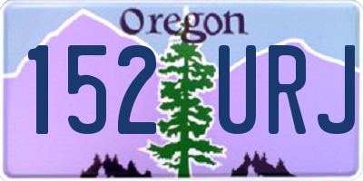 OR license plate 152URJ