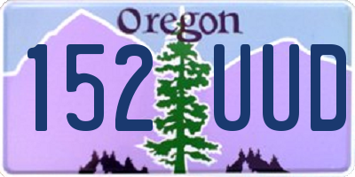 OR license plate 152UUD