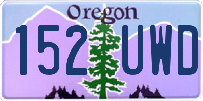 OR license plate 152UWD