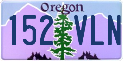 OR license plate 152VLN