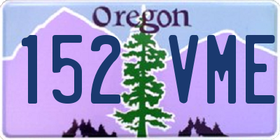 OR license plate 152VME
