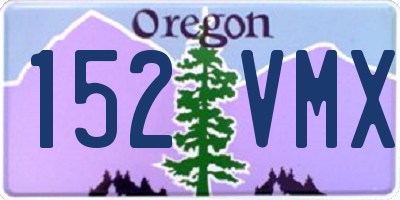 OR license plate 152VMX