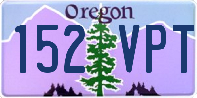 OR license plate 152VPT