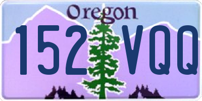 OR license plate 152VQQ