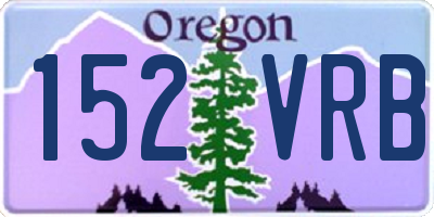 OR license plate 152VRB