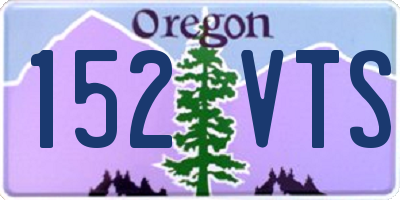 OR license plate 152VTS
