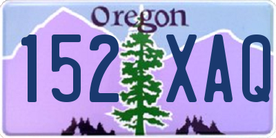 OR license plate 152XAQ