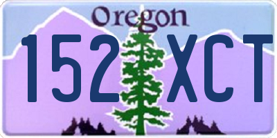 OR license plate 152XCT