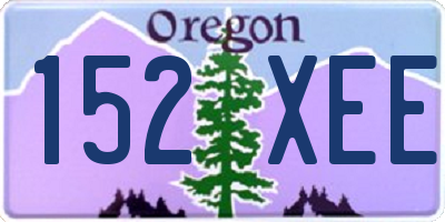 OR license plate 152XEE