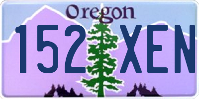 OR license plate 152XEN