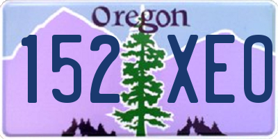 OR license plate 152XEO