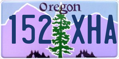 OR license plate 152XHA