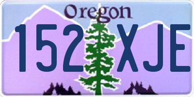 OR license plate 152XJE