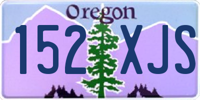 OR license plate 152XJS
