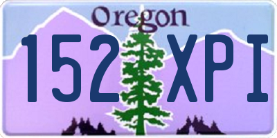 OR license plate 152XPI
