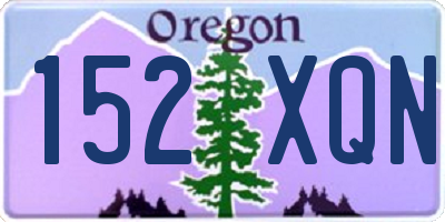 OR license plate 152XQN