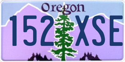 OR license plate 152XSE