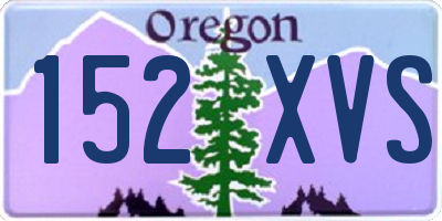 OR license plate 152XVS