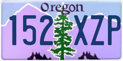 OR license plate 152XZP