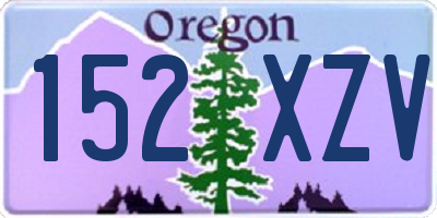 OR license plate 152XZV