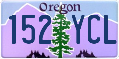 OR license plate 152YCL