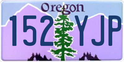 OR license plate 152YJP