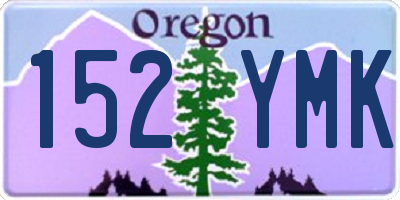 OR license plate 152YMK