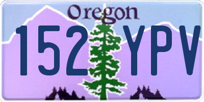 OR license plate 152YPV