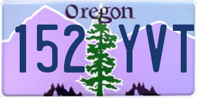 OR license plate 152YVT