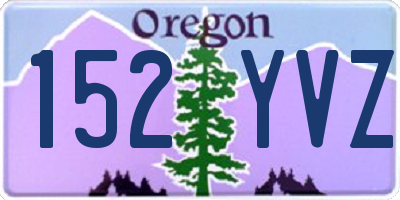 OR license plate 152YVZ