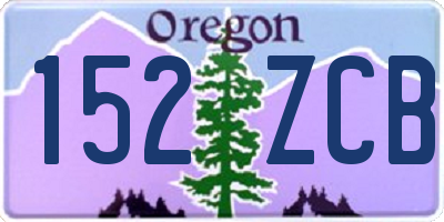 OR license plate 152ZCB